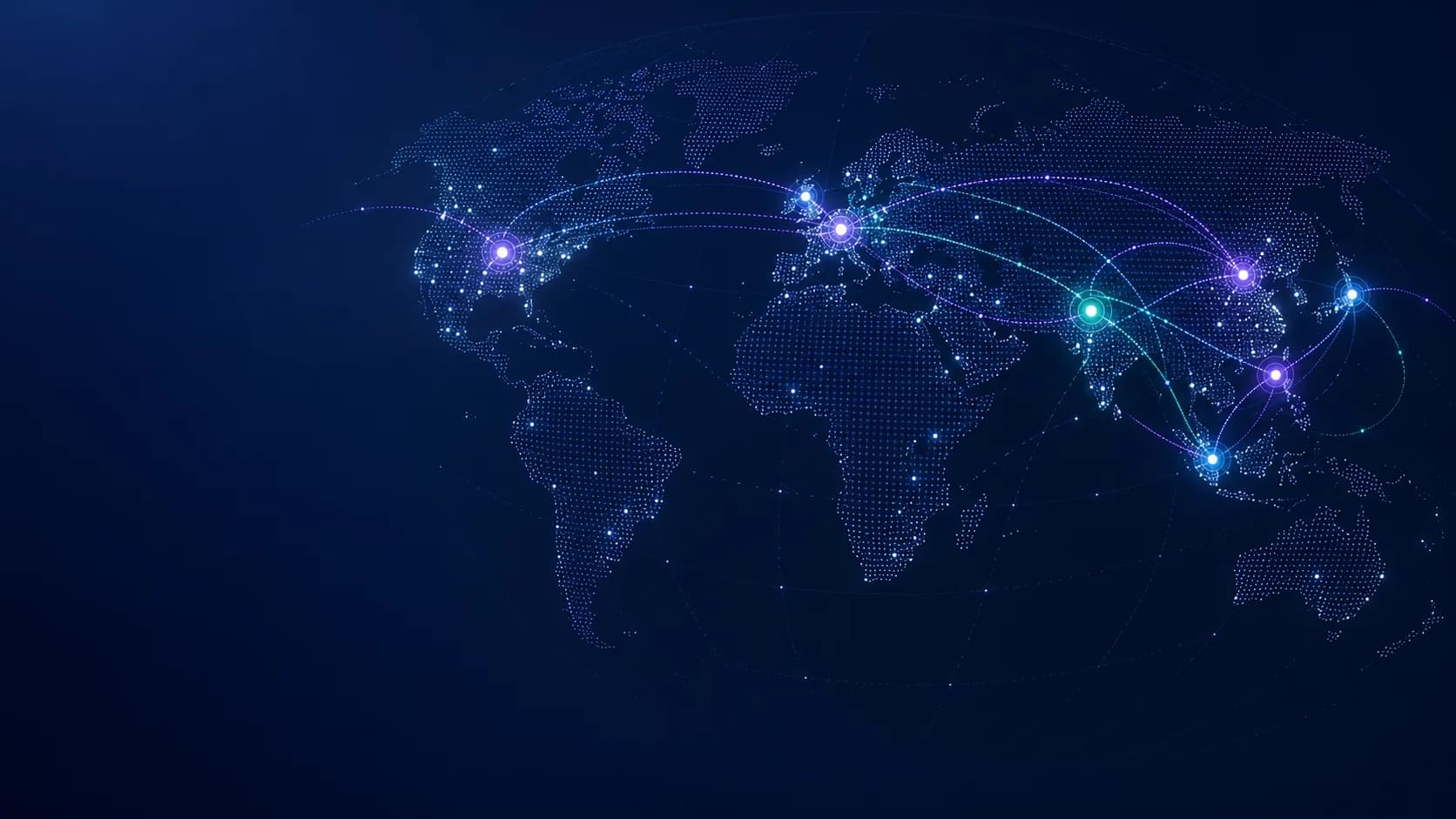 Regional enterprise delivery network connecting Asia, Europe and North America